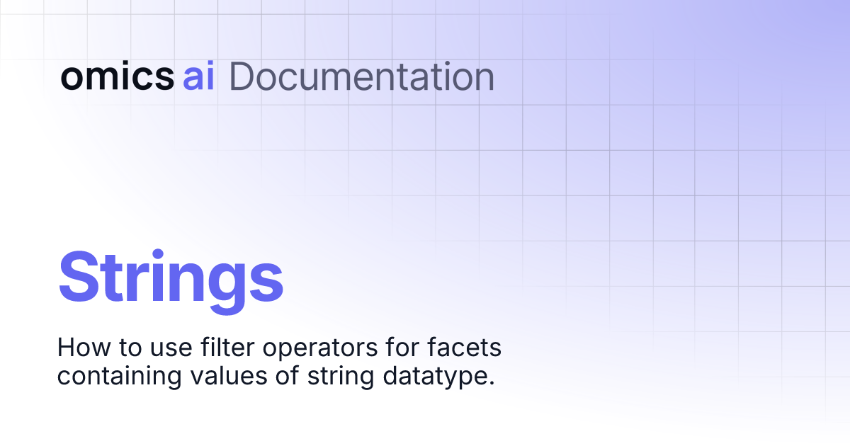 Strings Documentation