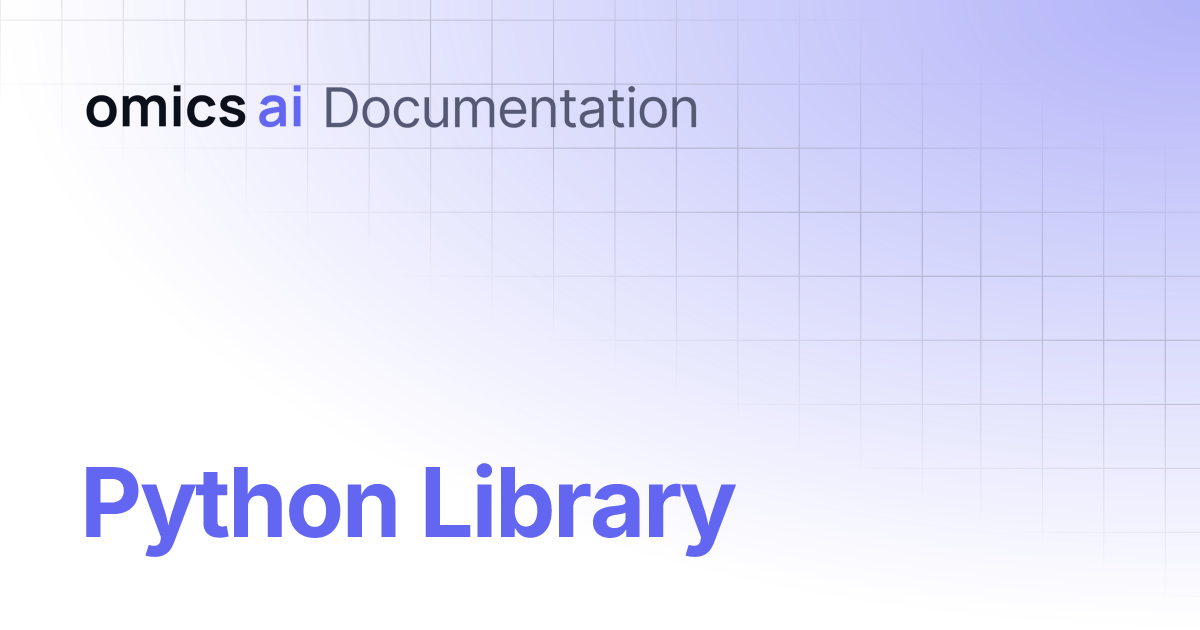 Python Library | Documentation