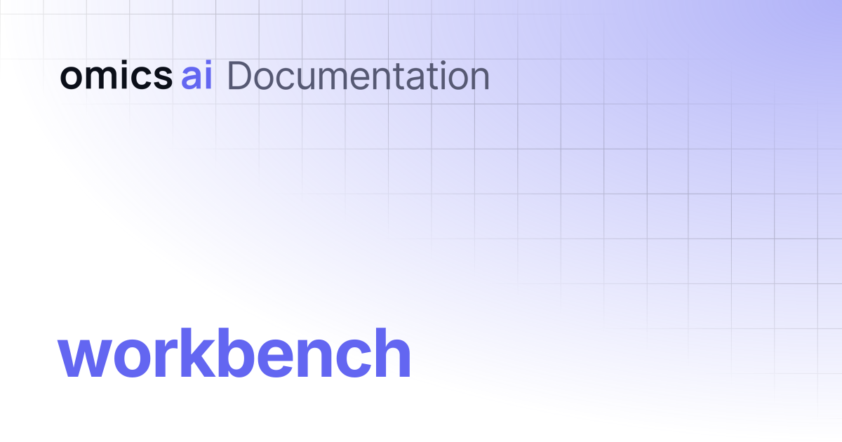 workbench | Documentation